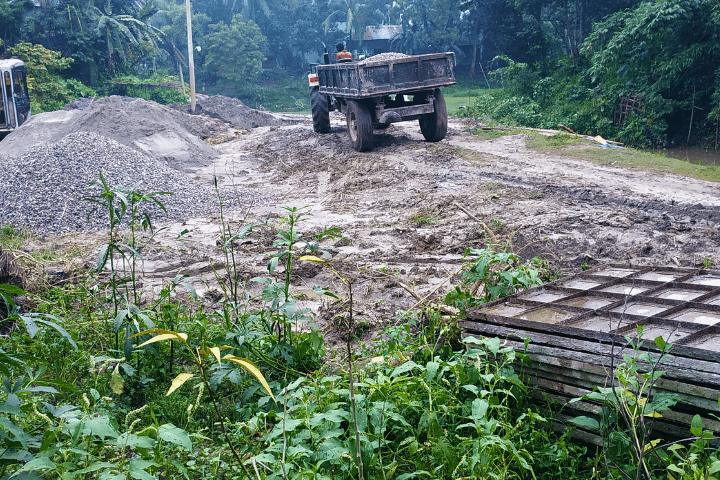 Ramkrishna Sevashram Road Construction